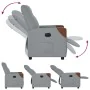 Sillón reclinable eléctrico tela gris claro de , Sillones - Ref: Foro24-3323990, Precio: 239,93 €, Descuento: %