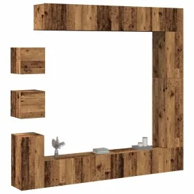 Conjunto de mueble de TV 9 piezas montado la pared madera vieja de , Muebles TV - Ref: Foro24-3329221, Precio: 354,28 €, Desc...