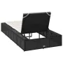 Tumbona con cojín flotante ratán sintético negro de , Tumbonas - Ref: Foro24-4104202, Precio: 237,20 €, Descuento: %