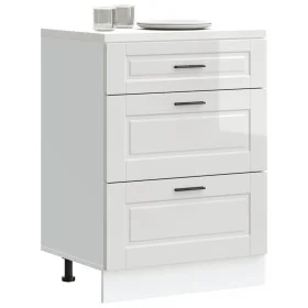 Mueble bajo de cocina Porto alto brillo blanco de , Armarios de cocina - Ref: Foro24-854261, Precio: 125,30 €, Descuento: %