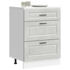 Mueble bajo de cocina porto gris cemento madera reconstituida de , Armarios de cocina - Ref: Foro24-854263, Precio: 103,75 €,...