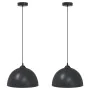 Lámparas colgantes 2 uds regulable en altura E27 negro Ø 30 cm de , Lámparas - Ref: Foro24-4103451, Precio: 51,07 €, Descuent...