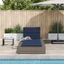 Tumbona con cojín flotante ratán sintético gris by , Loungers - Ref: Foro24-4104209, Price: 247,78 €, Discount: %