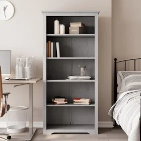 Librería BODO 5 estantes madera maciza pino gris 82x40x173 cm de , Librerías y estanterías - Ref: Foro24-355082, Precio: 179,...