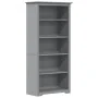 Librería BODO 5 estantes madera maciza pino gris 82x40x173 cm de , Librerías y estanterías - Ref: Foro24-355082, Precio: 179,...