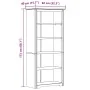 Librería BODO 5 estantes madera maciza pino gris 82x40x173 cm de , Librerías y estanterías - Ref: Foro24-355082, Precio: 179,...