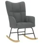 Silla mecedora de tela gris oscuro by , Rocking chairs - Ref: Foro24-4016790, Price: 118,46 €, Discount: %