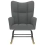 Silla mecedora de tela gris oscuro by , Rocking chairs - Ref: Foro24-4016790, Price: 118,46 €, Discount: %