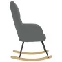 Silla mecedora de tela gris oscuro by , Rocking chairs - Ref: Foro24-4016790, Price: 118,46 €, Discount: %