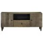 Mueble de TV madera maciza de mango gris claro 105x33,5x46 cm de , Almacenamiento para CD y DVD - Ref: Foro24-4017806, Precio...