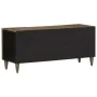 Mueble de TV madera maciza de mango gris claro 105x33,5x46 cm de , Almacenamiento para CD y DVD - Ref: Foro24-4017806, Precio...