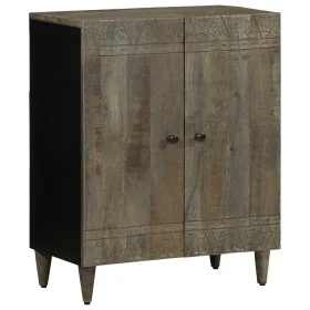 Aparador de madera maciza de mango gris claro 60x33,5x75 cm de , Taquillas y armarios de almacenamiento - Ref: Foro24-4017794...