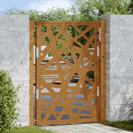 Puerta de jardín de acero desgastado diseño ligero 105x130 cm by , garden gates - Ref: Foro24-4100955, Price: 201,32 €, Disco...