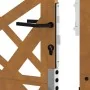 Puerta de jardín de acero desgastado diseño ligero 105x130 cm by , garden gates - Ref: Foro24-4100955, Price: 201,32 €, Disco...
