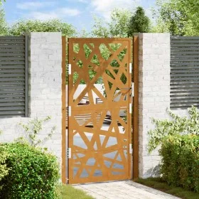 Puerta de jardín de acero desgastado diseño ligero 105x180 cm by , garden gates - Ref: Foro24-4100957, Price: 246,73 €, Disco...