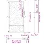 Puerta de jardín de acero desgastado diseño ligero 105x180 cm von , Gartentore - Ref: Foro24-4100957, Preis: 246,73 €, Rabatt: %