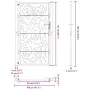 Puerta de jardín diseño llama acero desgastado 105x180 cm von , Gartentore - Ref: Foro24-4100997, Preis: 226,91 €, Rabatt: %
