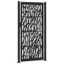 Puerta de jardín de diseño con raíl de acero negro 105x205 cm de , Puertas de jardín - Ref: Foro24-4100983, Precio: 238,56 €,...
