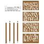Puerta de jardín diseño con listón acero desgastado 105x205 cm von , Gartentore - Ref: Foro24-4100988, Preis: 271,74 €, Rabat...