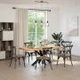 Pata de mesa comedor forma araña negra 120x68x(72-73) cm acero de , Patas para mesas - Ref: Foro24-4013112, Precio: 159,96 €,...
