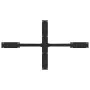 Pata de mesa comedor forma araña negra 120x68x(72-73) cm acero de , Patas para mesas - Ref: Foro24-4013112, Precio: 159,96 €,...