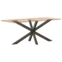 Pata mesa comedor forma araña natural 150x78x(72-73) cm acero de , Patas para mesas - Ref: Foro24-4013119, Precio: 141,88 €, ...