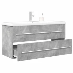 Set muebles de baño 2 piezas madera contrachapada gris hormigón de , Muebles de baño - Ref: Foro24-3324963, Precio: 328,53 €,...