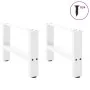Patas de mesa de centro blanco 2uds acero 50x(30-31) cm de , Patas para mesas - Ref: Foro24-4013261, Precio: 61,24 €, Descuen...