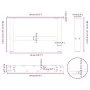 Patas de mesa de centro blanco 2uds acero 50x(30-31) cm de , Patas para mesas - Ref: Foro24-4013261, Precio: 61,24 €, Descuen...