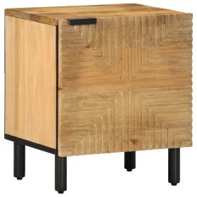 Mesilla de noche marrón 40x33x46 cm madera maciza mango de , Mesitas de noche - Ref: Foro24-4017716, Precio: 60,54 €, Descuen...