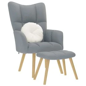 Sillón de relax con taburete tela gris claro von , Sessel - Ref: Foro24-4016778, Preis: 154,02 €, Rabatt: %