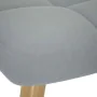 Sillón de relax con taburete tela gris claro de , Sillones - Ref: Foro24-4016778, Precio: 154,02 €, Descuento: %
