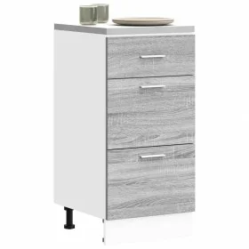 Armario bajo de madera de ingeniería gris sonoma 40x46x81,5 cm de , Armarios de cocina - Ref: Foro24-854216, Precio: 91,96 €,...