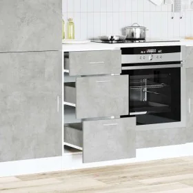 Armario bajo de madera de ingeniería gris hormigón 40x46x81,5cm de , Armarios de cocina - Ref: Foro24-854214, Precio: 87,65 €...