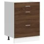 Armario bajo de cocina de madera de ingeniería de roble marrón de , Armarios de cocina - Ref: Foro24-854256, Precio: 103,07 €...
