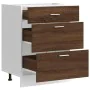Armario bajo de cocina de madera de ingeniería de roble marrón de , Armarios de cocina - Ref: Foro24-854256, Precio: 103,07 €...