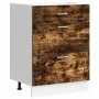 Mueble bajo de cocina de madera de ingeniería de roble ahumado de , Armarios de cocina - Ref: Foro24-854254, Precio: 94,32 €,...