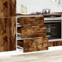 Mueble bajo de cocina de madera de ingeniería de roble ahumado de , Armarios de cocina - Ref: Foro24-854254, Precio: 94,32 €,...