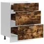 Mueble bajo de cocina de madera de ingeniería de roble ahumado de , Armarios de cocina - Ref: Foro24-854254, Precio: 94,32 €,...
