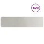 Bordes para césped 20 uds 25x103 cm acero inoxidable by , Garden edging and edging - Ref: Foro24-860176, Price: 238,79 €, Dis...