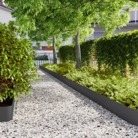 Bordes para césped 30 uds acero laminado frío negro 20x103 cm by , Garden edging and edging - Ref: Foro24-860160, Price: 132,...