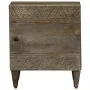 Mesitas noche 2 uds madera maciza mango gris claro 40x33x46 cm de , Mesitas de noche - Ref: Foro24-4017789, Precio: 96,05 €, ...