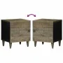 Mesitas noche 2 uds madera maciza mango gris claro 40x33x46 cm de , Mesitas de noche - Ref: Foro24-4017789, Precio: 96,05 €, ...