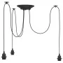 Lámpara colgante con 3 portalámparas E27 metal negro de , Lámparas - Ref: Foro24-4103453, Precio: 28,51 €, Descuento: %