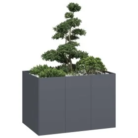 Jardinera acero gris antracita 120x80x80 cm de , Maceteros y jardineras - Ref: Foro24-860789, Precio: 157,48 €, Descuento: %