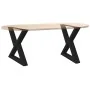Patas para mesa de centro 2 uds acero negro 60x(42-43,3) cm de , Patas para mesas - Ref: Foro24-4012708, Precio: 82,98 €, Des...