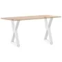 Patas de mesa de comedor 2 uds acero blanco 50x(72-73,3) cm de , Patas para mesas - Ref: Foro24-4012717, Precio: 99,39 €, Des...