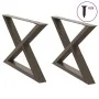 Patas mesa de centro 2 uds acero natural 70x(42-43,3) cm acero de , Patas para mesas - Ref: Foro24-4012715, Precio: 84,52 €, ...