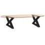 Patas para mesa de centro 2 unidades acero negro 50x(30-31,3)cm de , Patas para mesas - Ref: Foro24-4012684, Precio: 74,71 €,...