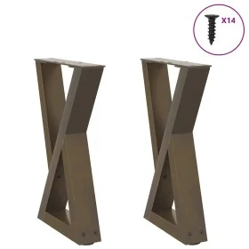 Patas para mesa de centro 2 uds antracita acero 28x(42-43,3) cm de , Patas para mesas - Ref: Foro24-4012699, Precio: 65,80 €,...